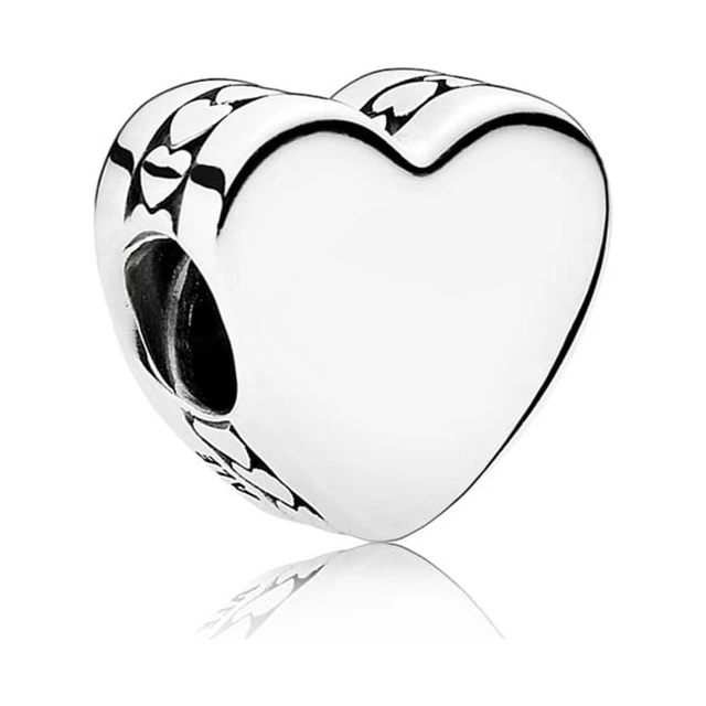 Alt view image 2 of 2 - PANDORA Heart silver charm -