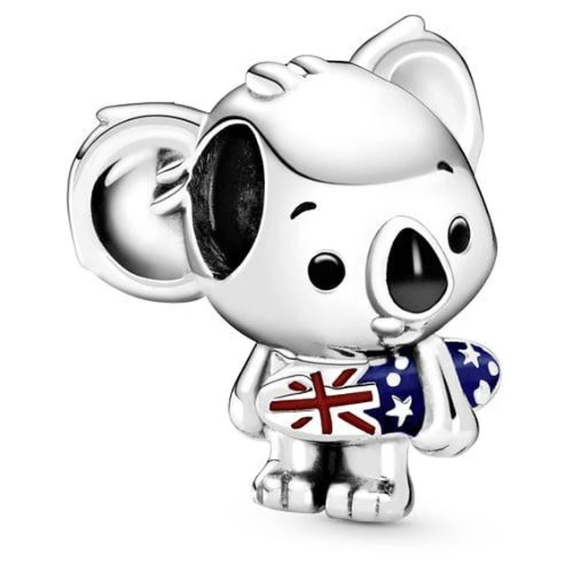 Alt view image 2 of 2 - PANDORA Surfing Koala Charm