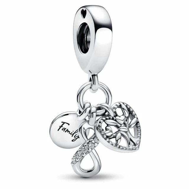 Alt view image 2 of 2 - Pandora Family Infinity Triple Dangle Charm
