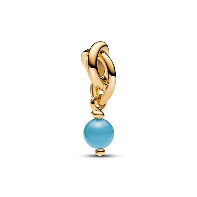 Alt view image 2 of 2 - Pandora Moments Turquoise Blue Eternity Circle Dangle Charm