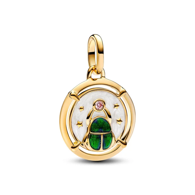 Alt view image 2 of 2 - Pandora ME Scarab Beetle Medallion Charm