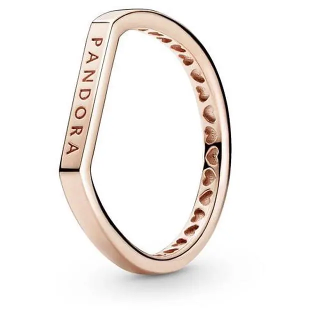 Alt view image 2 of 2 - PANDORA Logo bar stacking ring