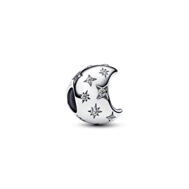 Alt view image 2 of 2 - Pandora Crescent Moon Charm Sterling Silver Women's Jewelry