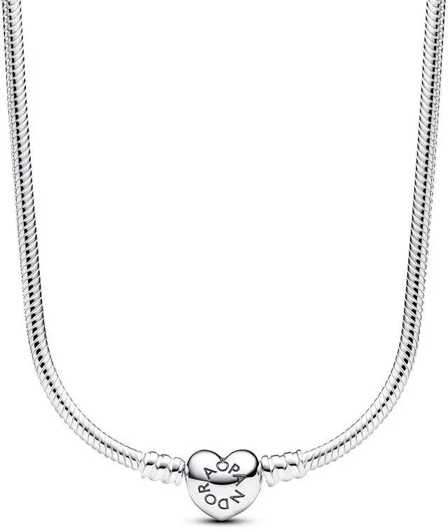 Main image of Pandora Moments Heart Clasp Snake Chain Necklace