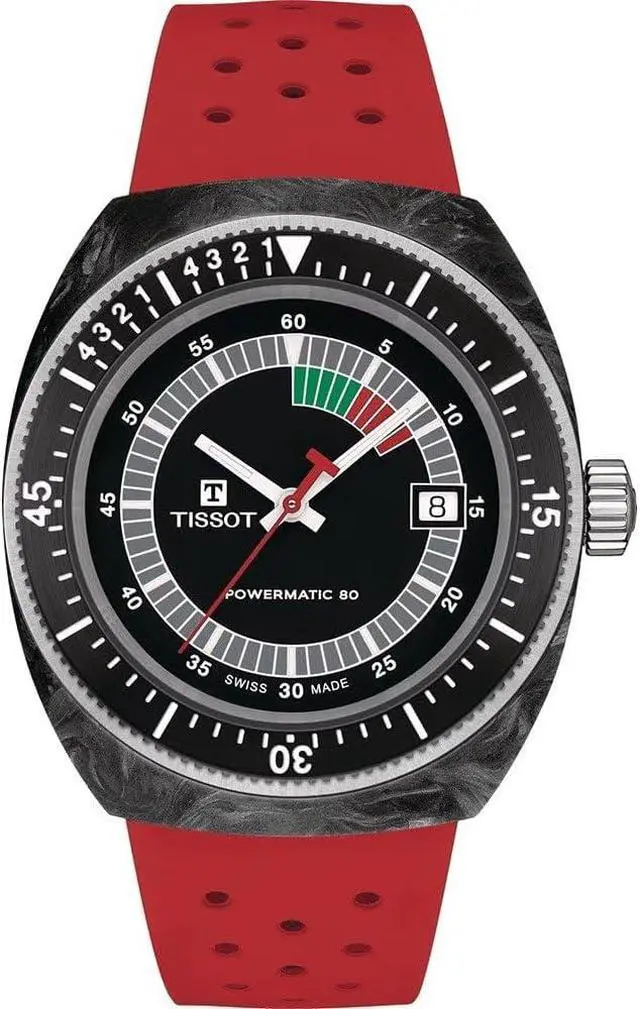 Alt view image 5 of 6 - Tissot T-Sport Powermatic 80 Automatic Diver's Unisex Watch T145.407.97.057.02