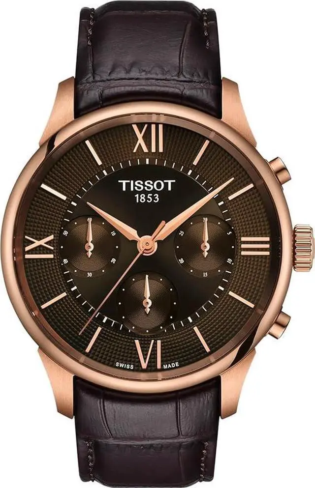 Main image of Tissot Chemin Des Tourelles Chronograph Automatic Brown Dial Mens Watch