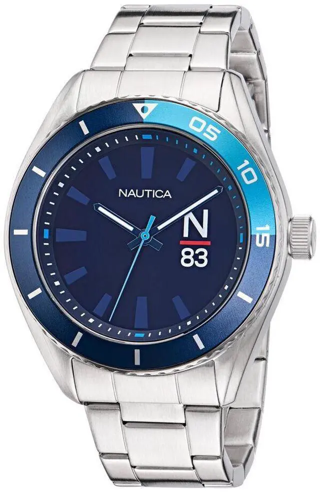 Alt view image 3 of 3 - Nautica Finn World Stainless Steel Mens Watch