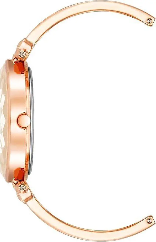 Alt view image 2 of 3 - Anne Klein Rose Gold-Tone Oval Blush Pink Mother-of-Pearl Diamond Accent Ladies Watch
