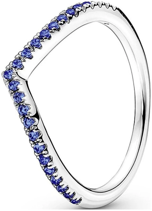 Alt view image 2 of 2 - Pandora Timeless Wish Sparkling Blue Ring