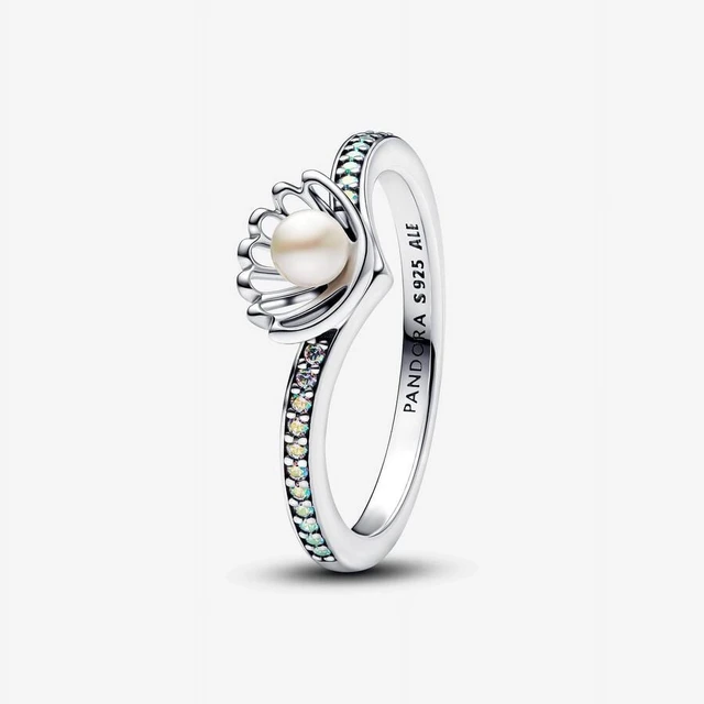 Main image of Pandora Disney Princess Ariel Shell Treated Freshwater Cultured Pearl Ring