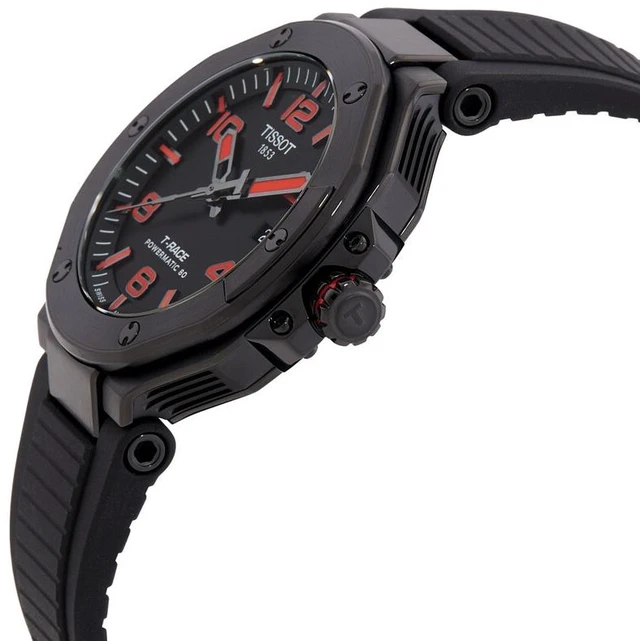 Alt view image 3 of 3 - Tissot T-Race Powermatic 80 Automatic Black Dial Mens Watch