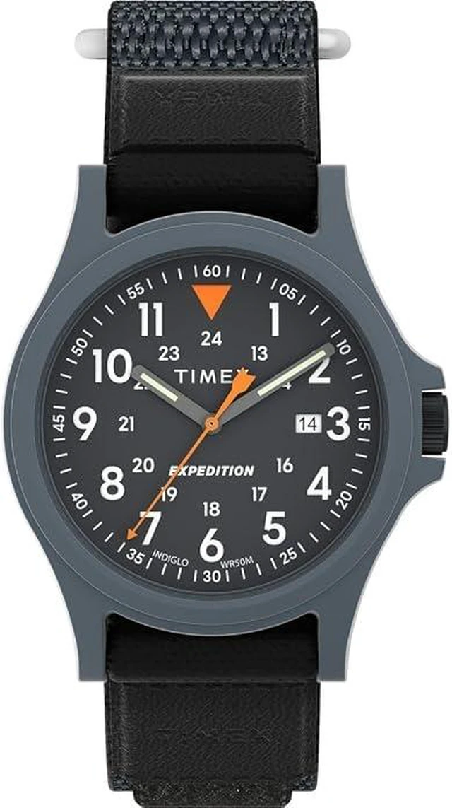 Main image of Timex Expedition Acadia Gray Resin Case Black Fast Wrap Mens Watch