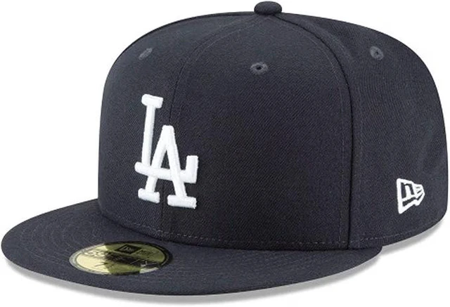Main image of New Era Los Angeles Dodgers MLB Basic 59FIFTY Navy Fitted Hat Size 8 1/4