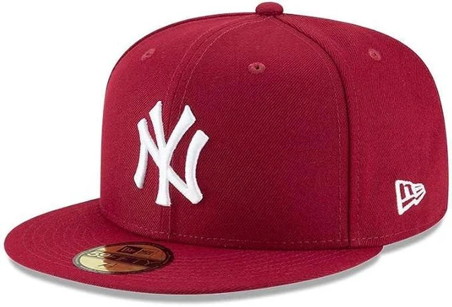 Main image of New Era New York Yankees MLB Basic 59FIFTY Cardinal Fitted Hat Size 7