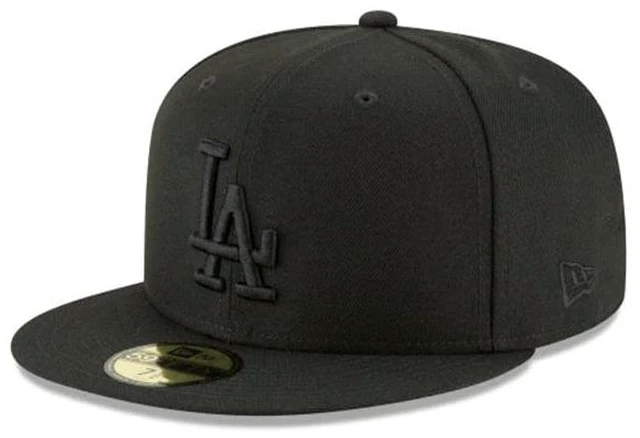 Main image of New Era 59Fifty Hat MLB Basic Los Angeles Dodgers LA Black Fitted Cap (7 1/2)