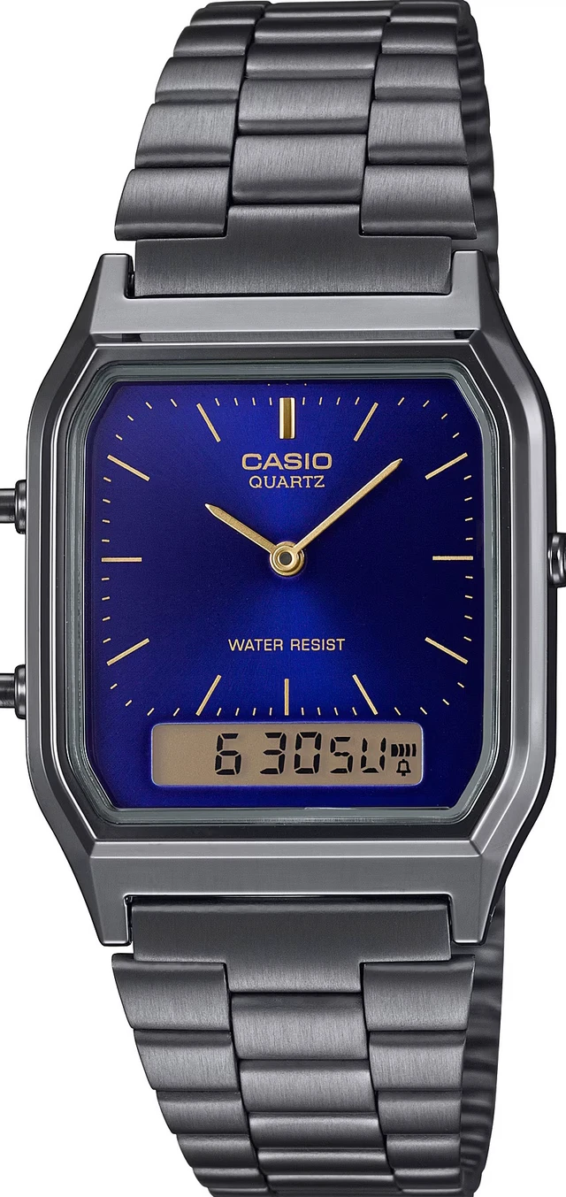 Alt view image 4 of 4 - Casio Quartz AQ-230GG-2A Dual Time Unisex Watch