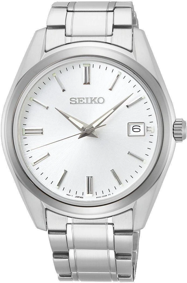 Main image of Seiko Essentials Quartz White Dial Stainless Steel Mens Watch