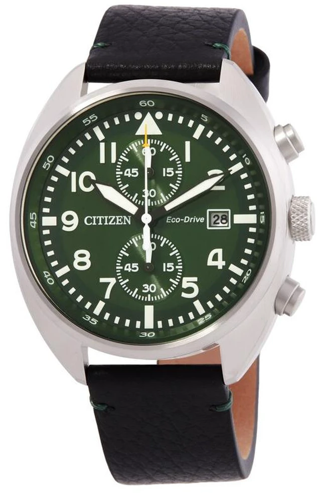 Main image of Citizen Eco-Drive Chronograph Green Dial Mens Watch