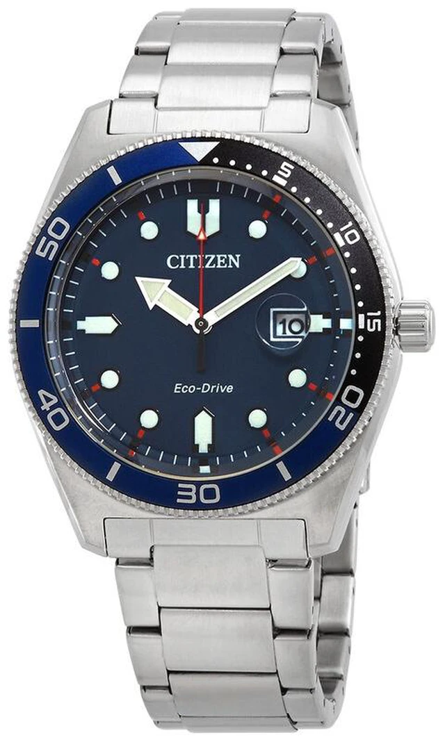 Main image of Citizen Eco-Drive Marine Blue Dial Mens Watch