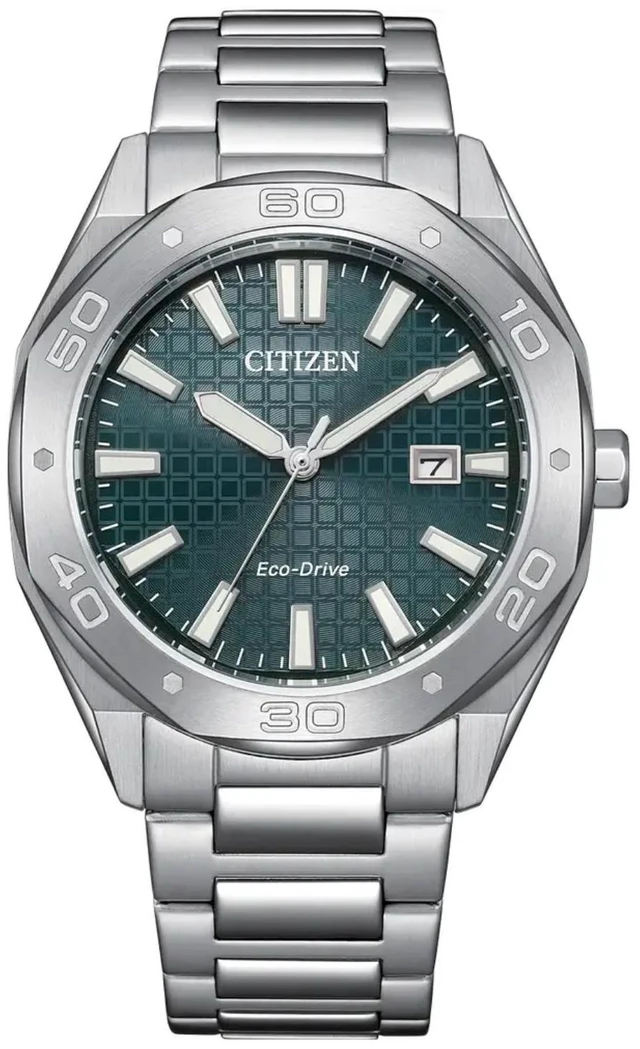 Alt view image 6 of 6 - Citizen Eco-Drive Stainless Steel Green Dial BM7630-80X 100M Men's Watch