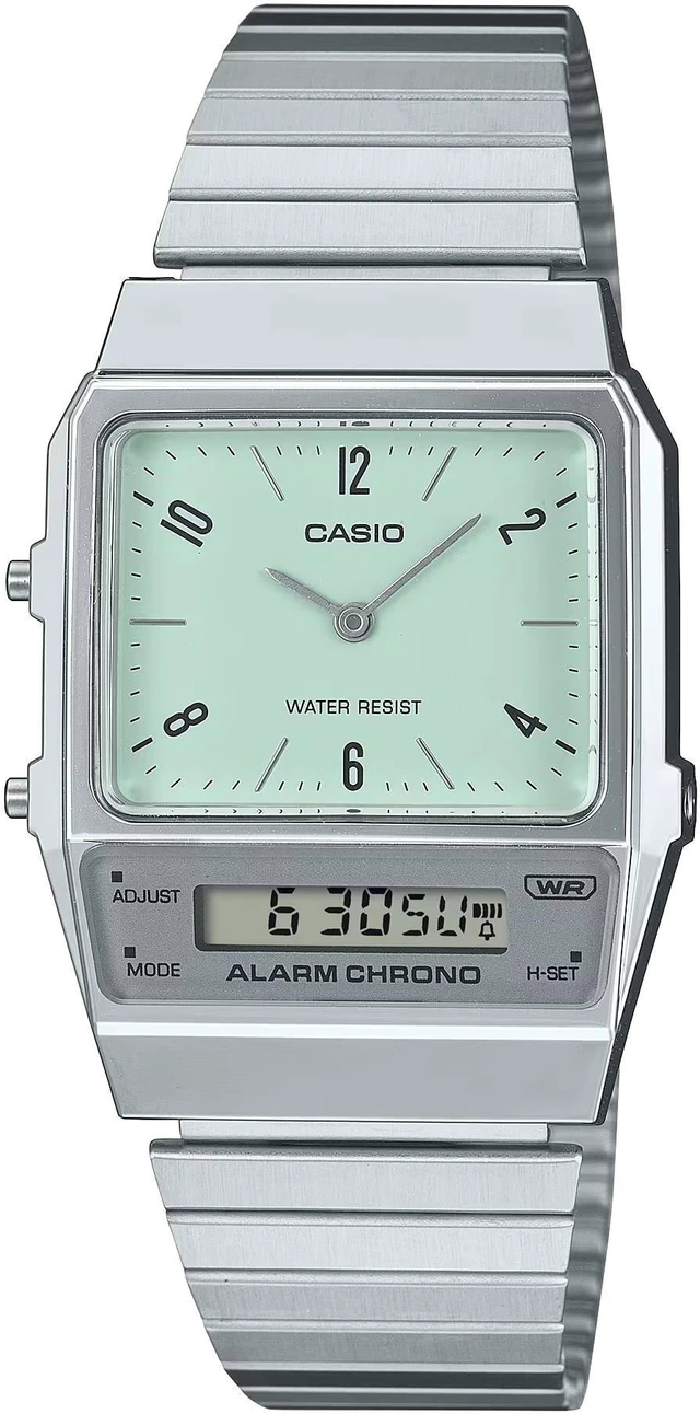 Alt view image 5 of 5 - Casio Vintage Analog-Digital Alarm Chrono Dual Time AQ-800E-3A Unisex Watch