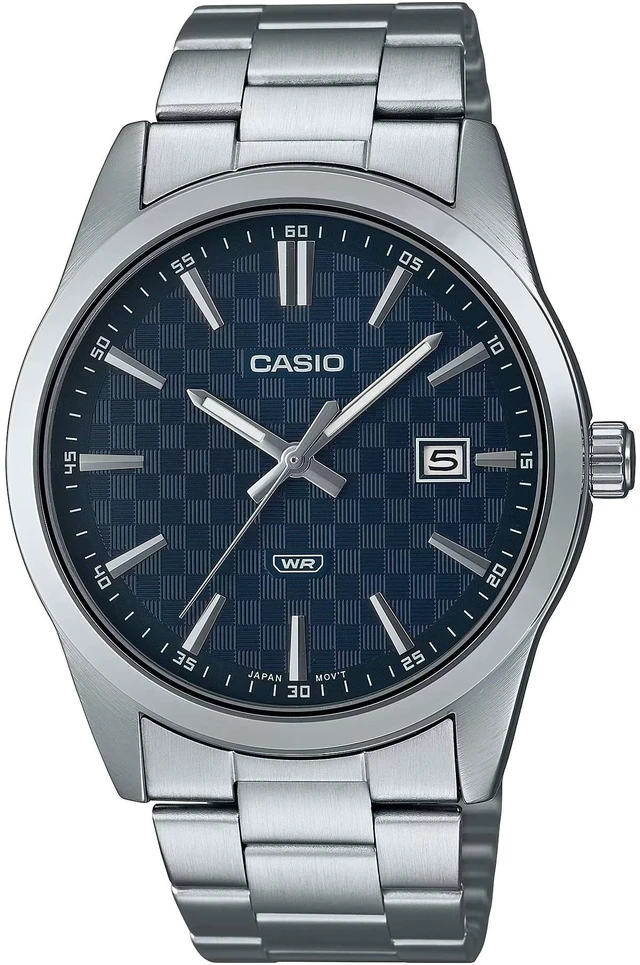 Alt view image 4 of 4 - Casio Enticer Analog Stainless Steel Blue Dial Quartz MTP-VD03D-2A Men's Watch