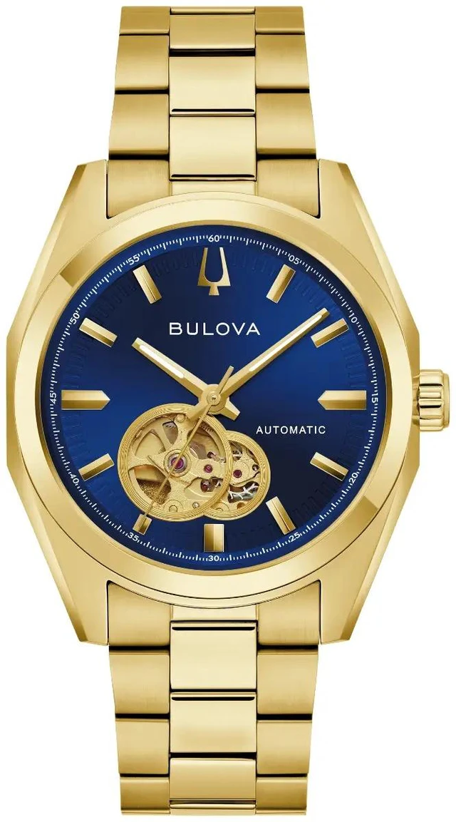 Main image of Bulova Surveyor Gold-Tone Automatic Mens Watch