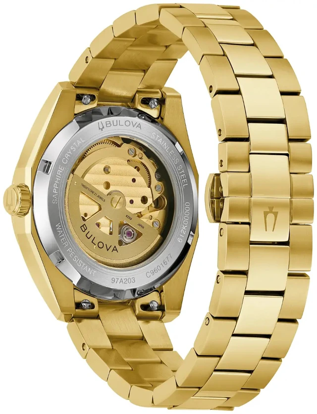 Alt view image 3 of 3 - Bulova Surveyor Gold-Tone Automatic Mens Watch