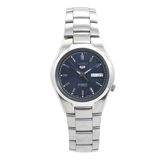 Alt view image 8 of 8 - Seiko 5 Automatic 21 Jewels Blue Dial Stainless Steel SNK603K1 Analog Mens Watch