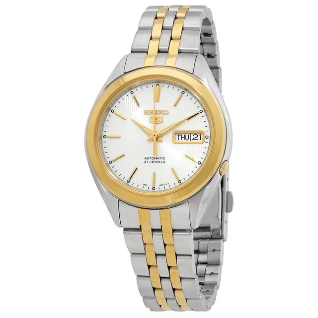 Alt view image 4 of 4 - Seiko 5 White Dial Automatic Casual Men's Watch SNKL24K1