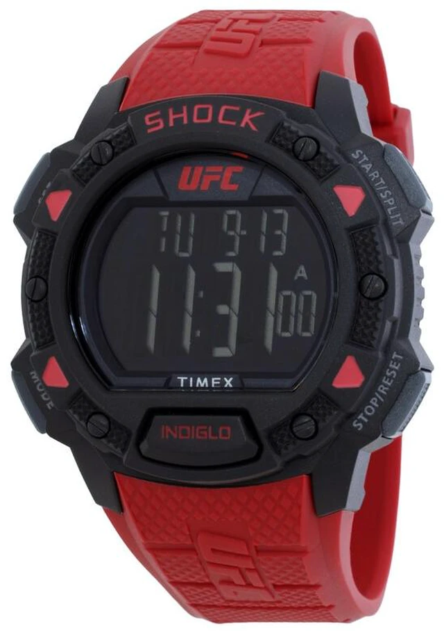 Main image of Timex UFC Core Shock 45mm Red Silicone Mens Watch