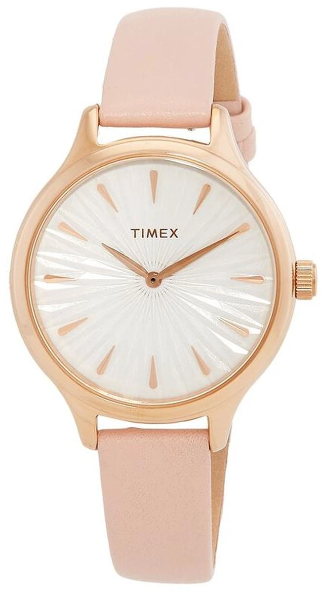 Main image of Timex Peyton 36mm White Dial Pink Leather Ladies Watch