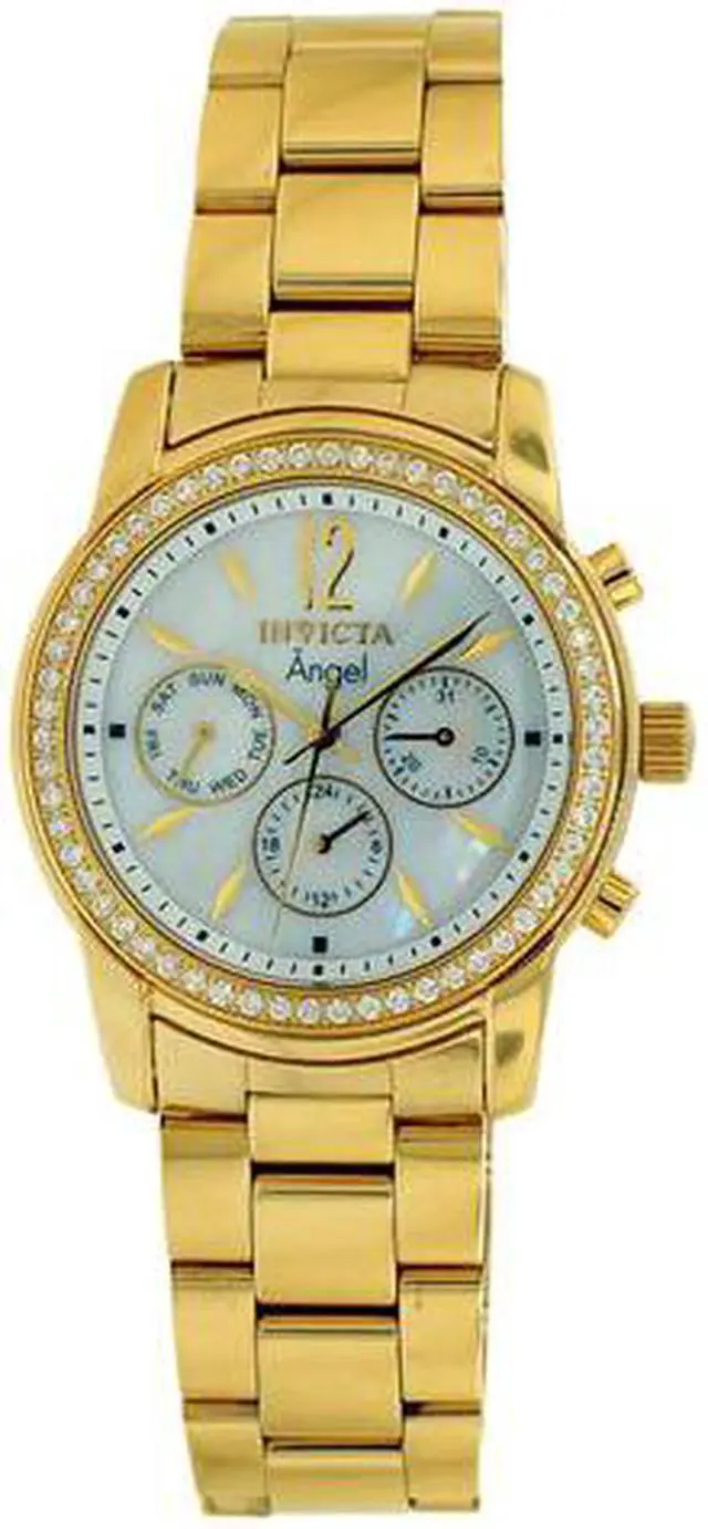 Main image of Invicta Angel Crystal Accented Gold-Tone Ladies Watch 11771
