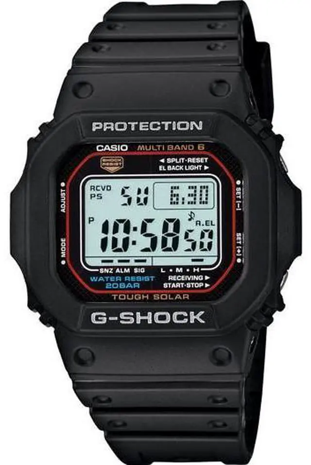 Alt view image 3 of 7 - Casio GWM5610-1 Black Resin G-Shock Digital Dial Multi Band Atomic Tough Solar