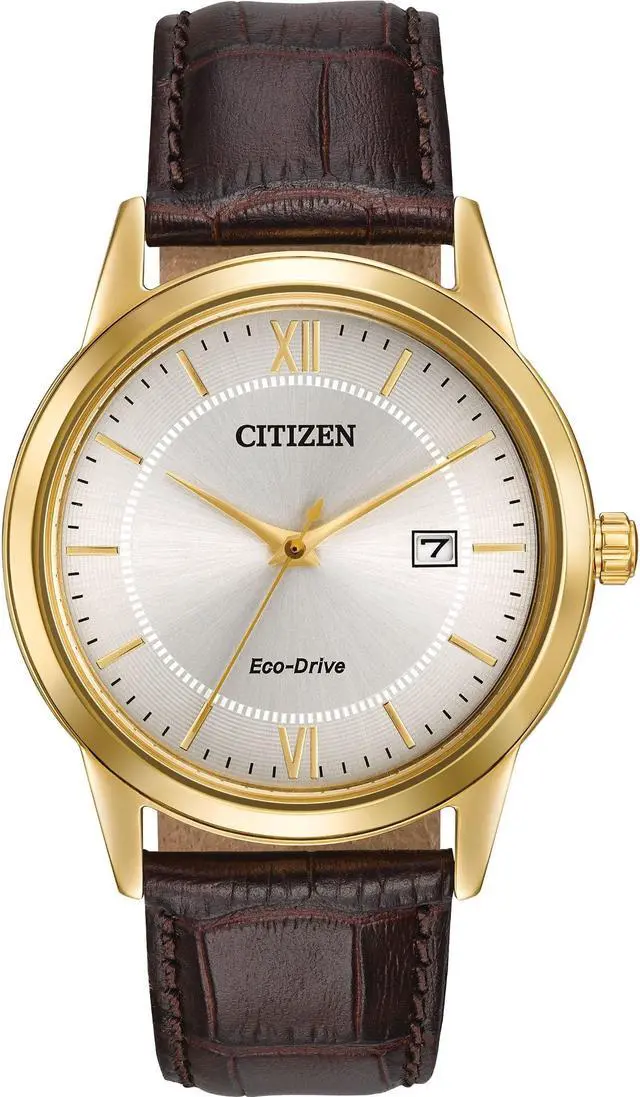 Main image of Citizen Men's 39mm Brown Calfskin Stainless Steel Case Solar Watch AW1232-04A