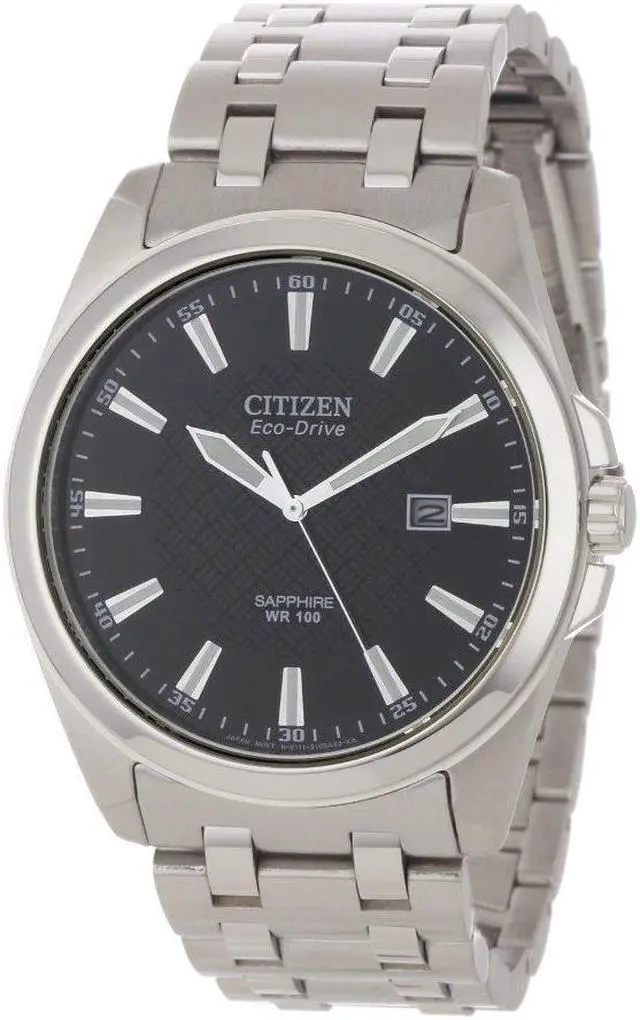 Alt view image 8 of 20 - Citizen Eco-Drive WR100 Sapphire Glass Black Dial Men's watch #BM7100-59E
