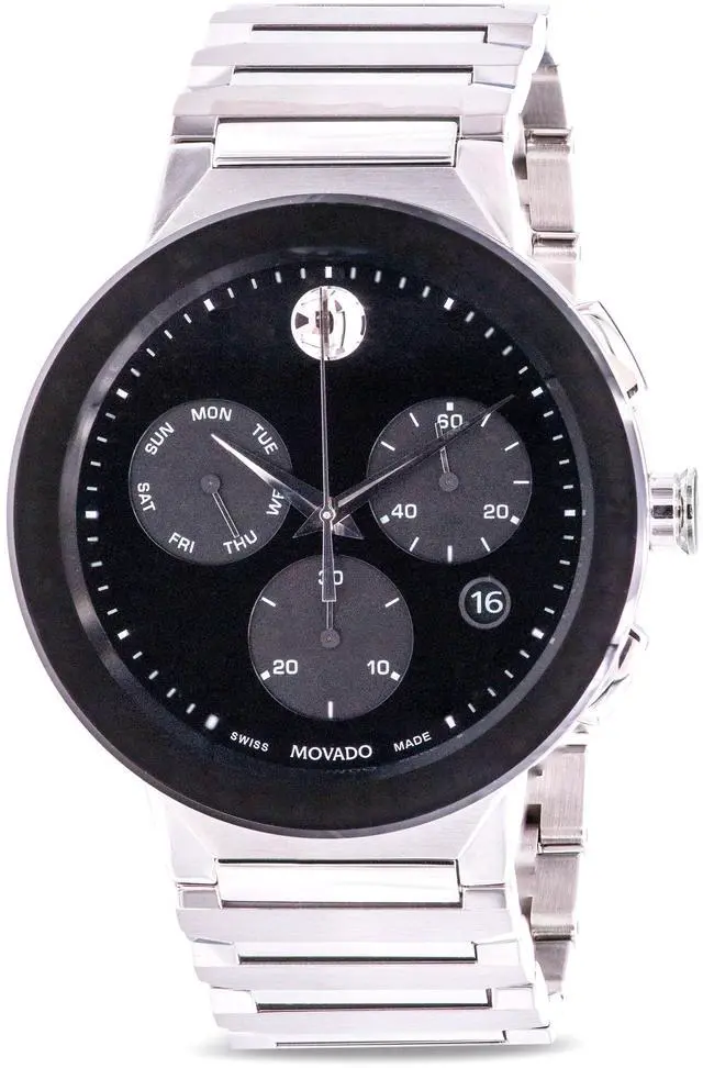 Alt view image 5 of 7 - Movado Sapphire Synergy Mens Swiss Chronograph Quartz Watch 0607239