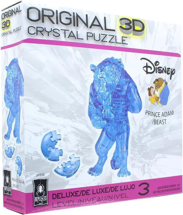 Alt view image 5 of 8 - Disney The Beast 49 Piece 3D Crystal Jigsaw Puzzle