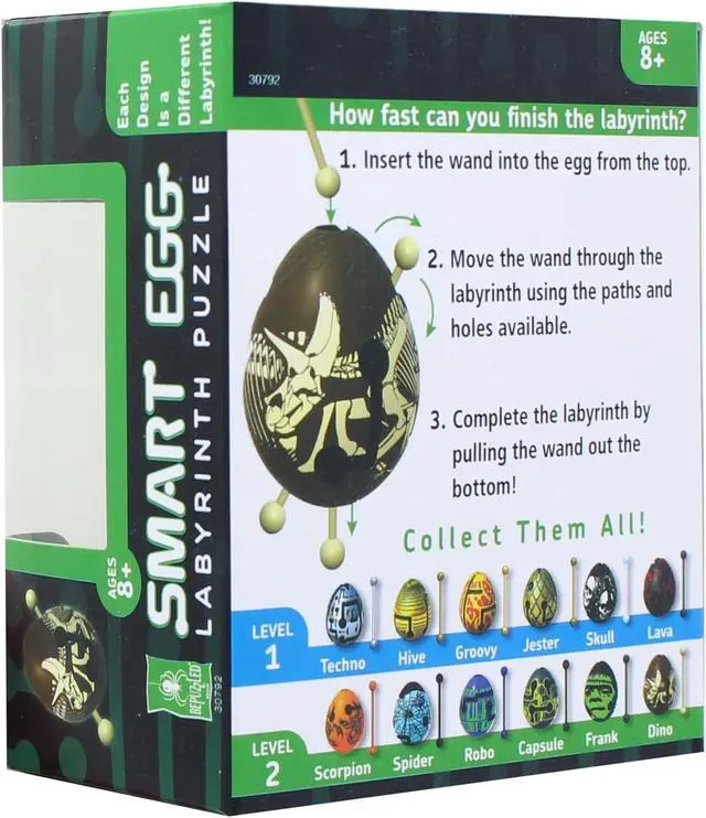 Alt view image 5 of 6 - Smart Egg 1-Layer Level 2 Labyrinth Puzzle | Dino
