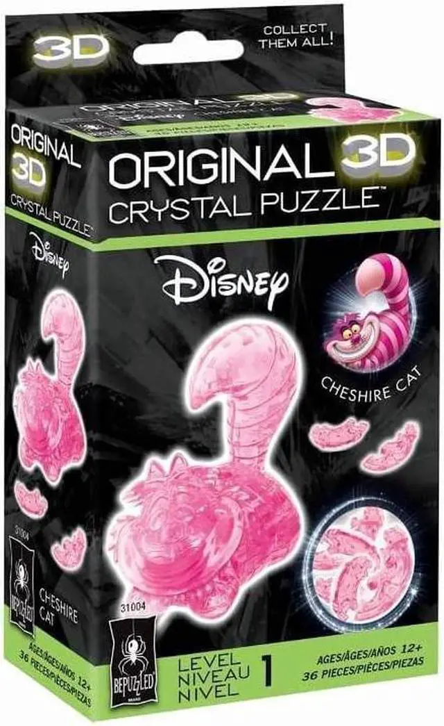 Alt view image 5 of 9 - 3D Crystal Puzzle Cheshire Cat, Kids Classic Books by University Games