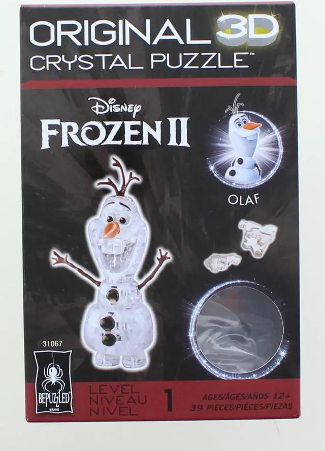 Alt view image 2 of 6 - 3D Crystal Puzzle - Disney Frozen II - Olaf the Snowman: 39 Pcs