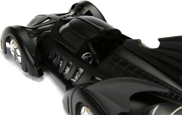 Alt view image 5 of 10 - 1995 Batman Forever Batmobile with Diecast Batman Figure 1/24 Diecast Model Car by Jada