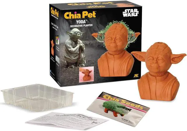 Alt view image 3 of 10 - Star Wars Yoda Chia Pet Decorative Planter