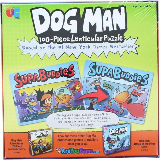 Alt view image 3 of 7 - University Games Dog Man Supa Buddies Puzzle 100-Piece Jigsaw (UG-33846)