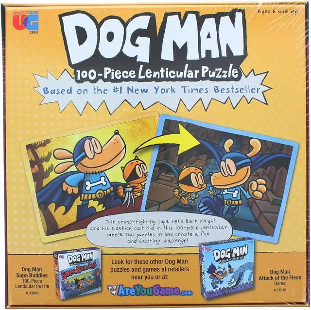 Alt view image 3 of 5 - University Games Dog Man Adventures Puzzle 100-Piece Jigsaw (UG-33847)