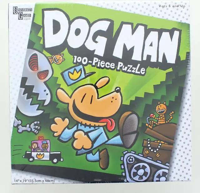 Alt view image 2 of 5 - University Games Dog Man Unleashed Puzzle 100-Piece Jigsaw (UG-33849)