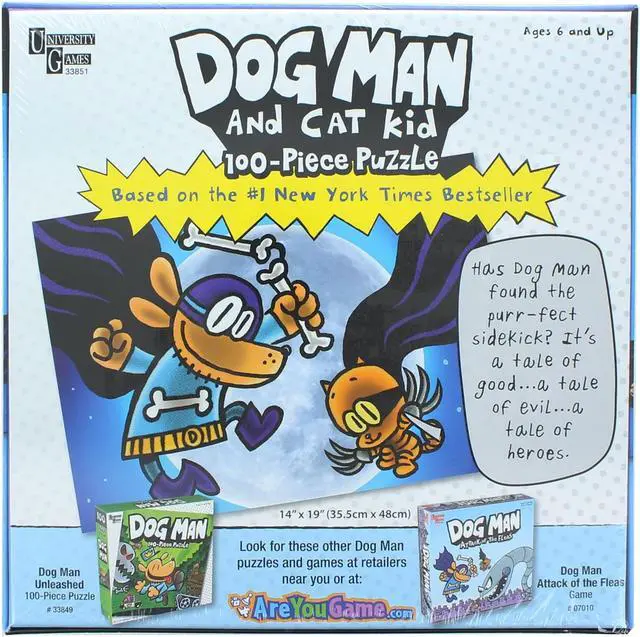 Alt view image 3 of 5 - Dogman Blue 100 Piece Puzzle