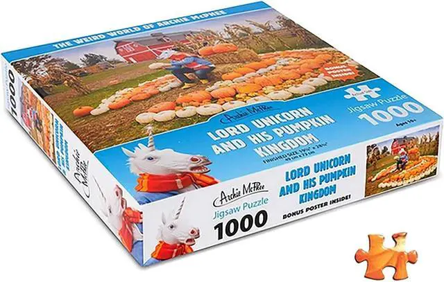 Alt view image 3 of 3 - Lord Unicorn and His Pumpkin Kingdom 1000 Piece Jigsaw Puzzle