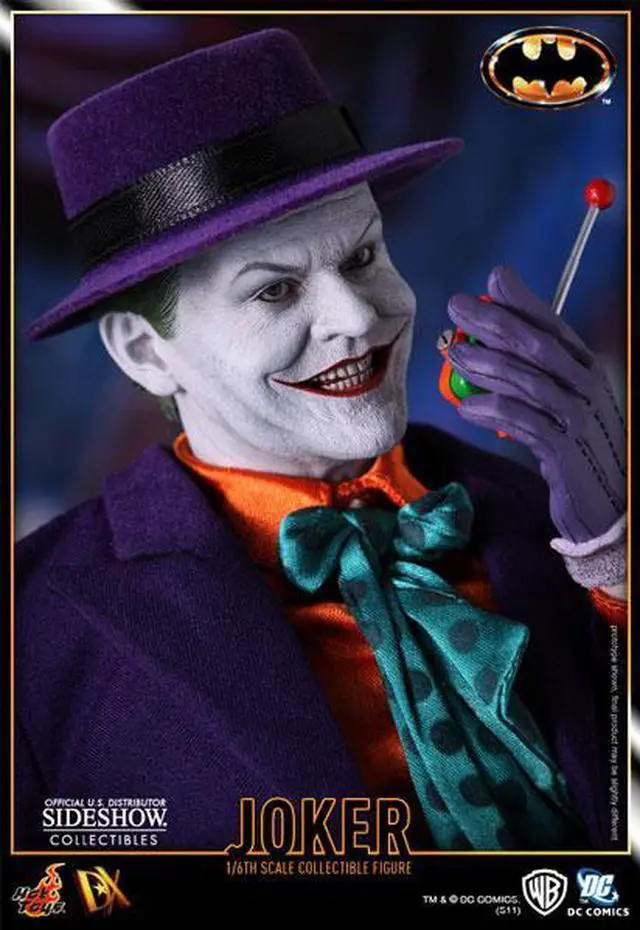 Alt view image 2 of 9 - Batman Joker 1989 Jack Nicholson 1:6 Scale Action Figure Hot Toys