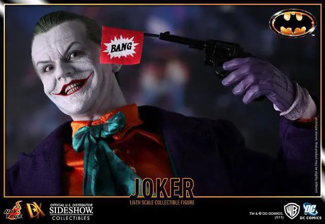 Alt view image 4 of 9 - Batman Joker 1989 Jack Nicholson 1:6 Scale Action Figure Hot Toys